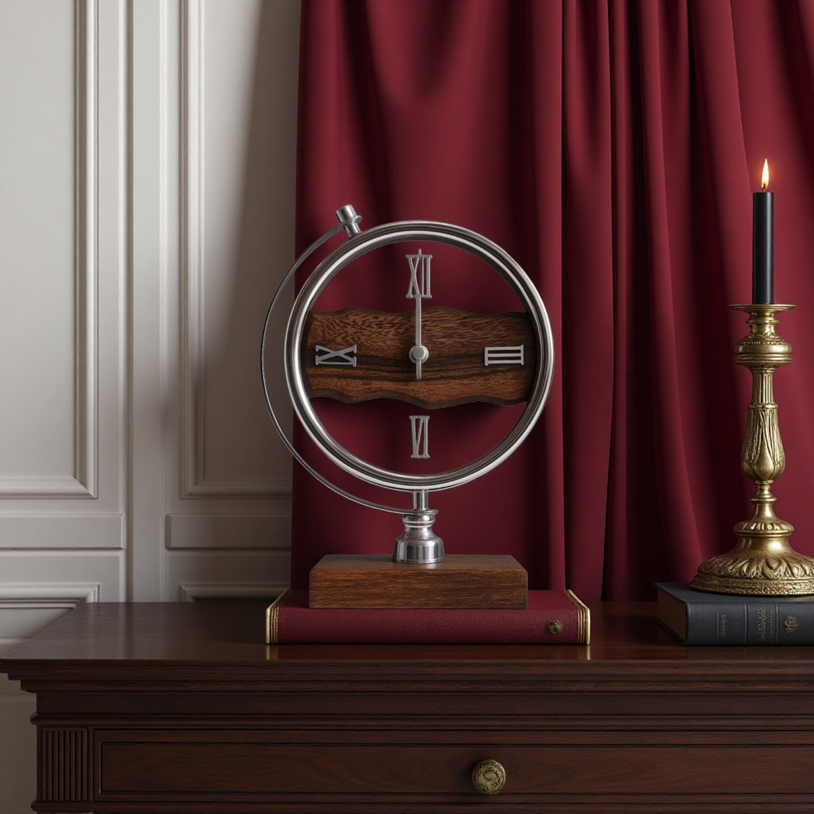 ساعت-رومیزی-آرتمیس-مدل-30312-سیلور-نقره-ای