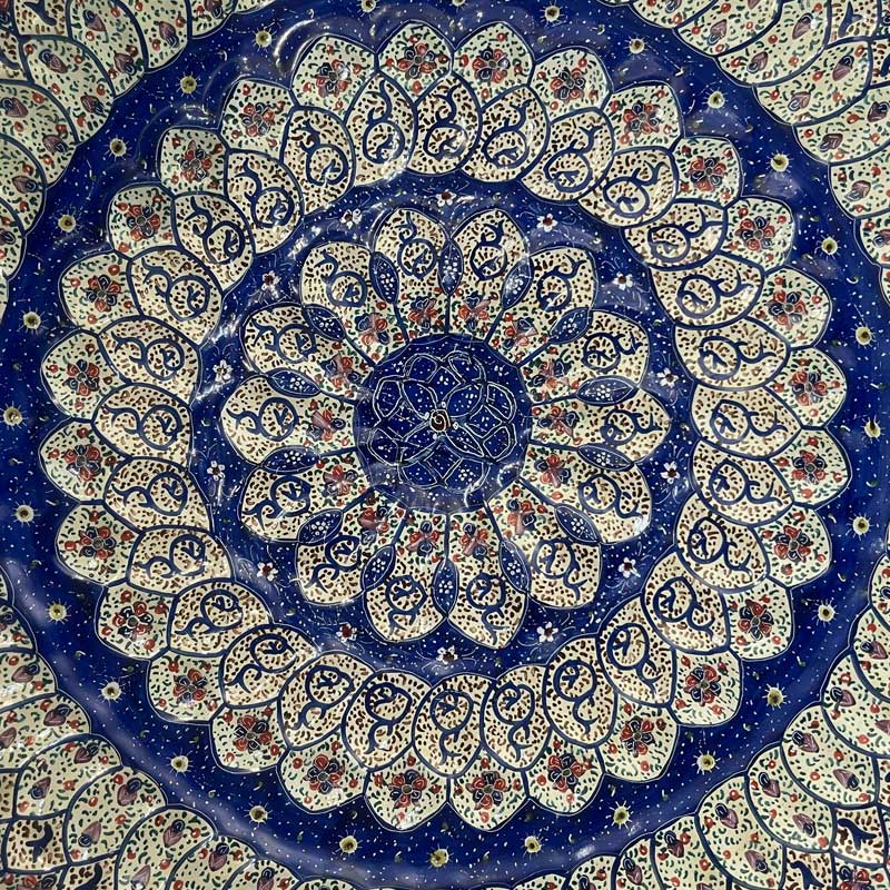 بشقاب-مسی-میناکاری-شده-کد-خورشید