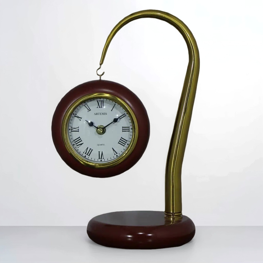 ساعت رومیزی آرتمیس مدل 1010 قهوه ای روشن