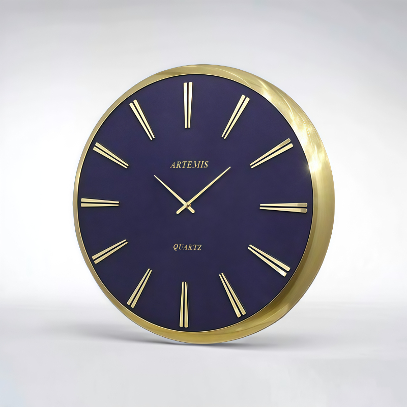 ساعت دیواری آرتمیس مدل 2045 گلد صفحه آبی سایز B 