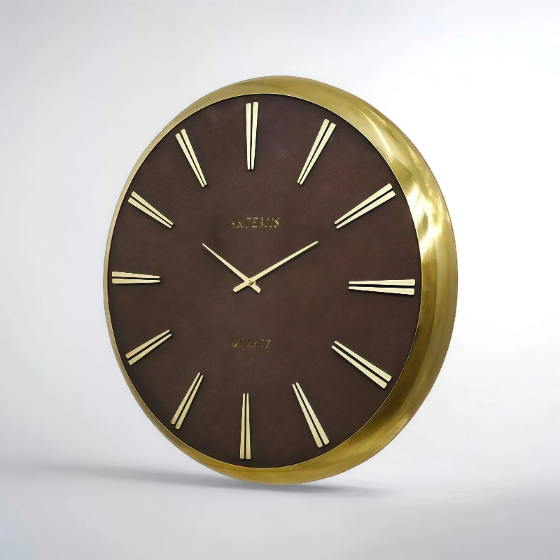 ساعت دیواری آرتمیس مدل 2045 گلد صفحه قهوه ای سایز B 