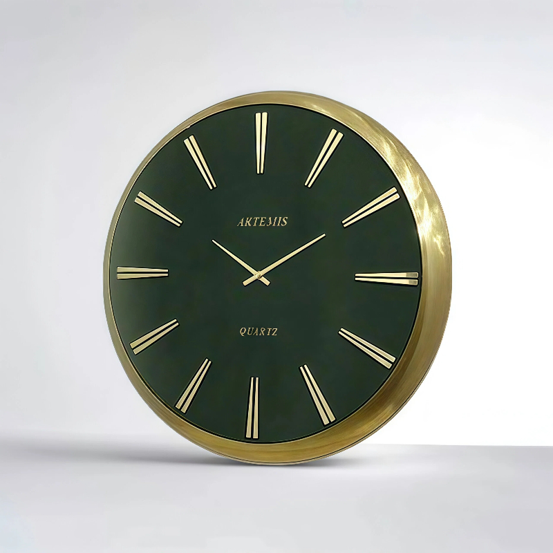 ساعت دیواری آرتمیس مدل 2045 گلد صفحه سبز سایز C