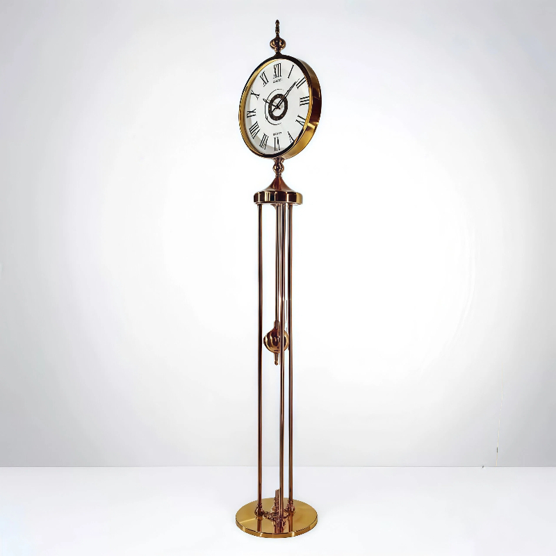 ساعت ایستاده آرتمیس مدل 5015 طلایی صفحه سفید