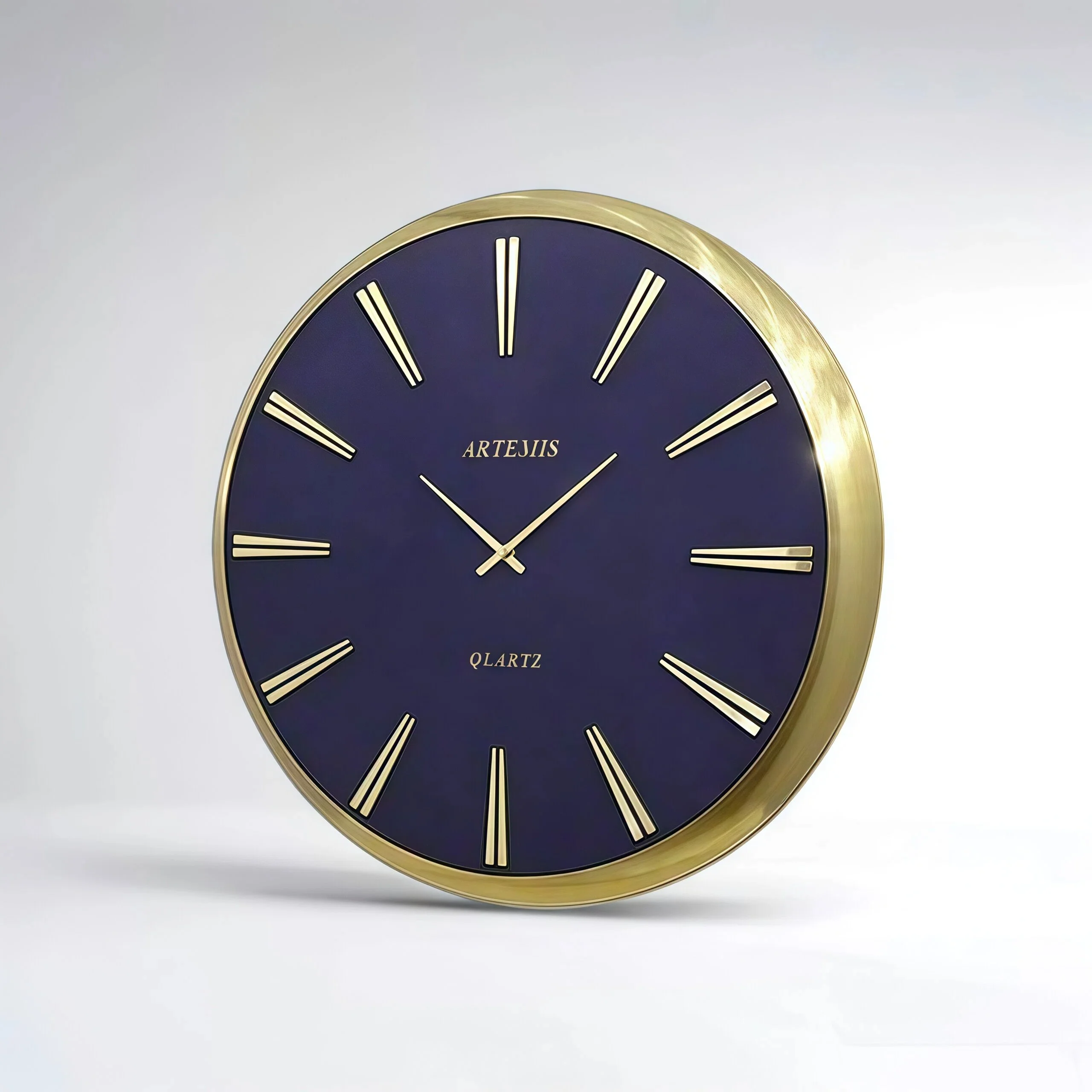 ساعت دیواری آرتمیس مدل 2045 گلد صفحه آبی سایز C