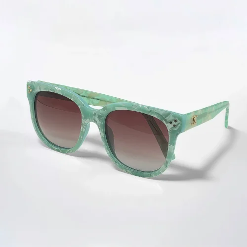 عینک آفتابی زنانه شنل مرمر سبز