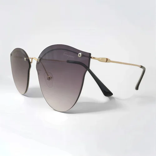 عینک آفتابی فراگامو رنگ دودی بنفش 