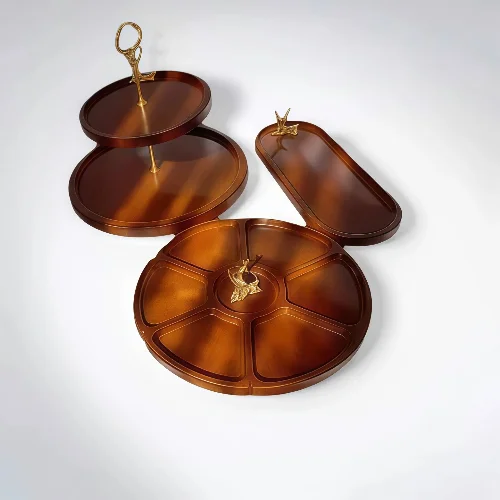 ست پذیرایی طرح چوب سنگ مصنوعی