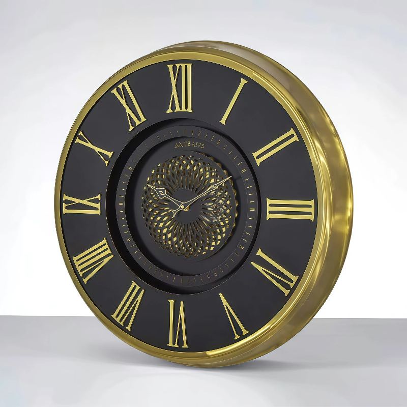 ساعت دیواری آرتمیس مدل 2044 گلد صفحه مشکی